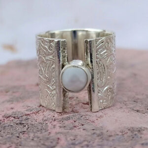 Bague avec perle